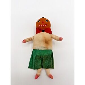 Vintage 1998 Holiday Treasure Susan Sherwood 6 in Jack O'Lantern Female Ornament